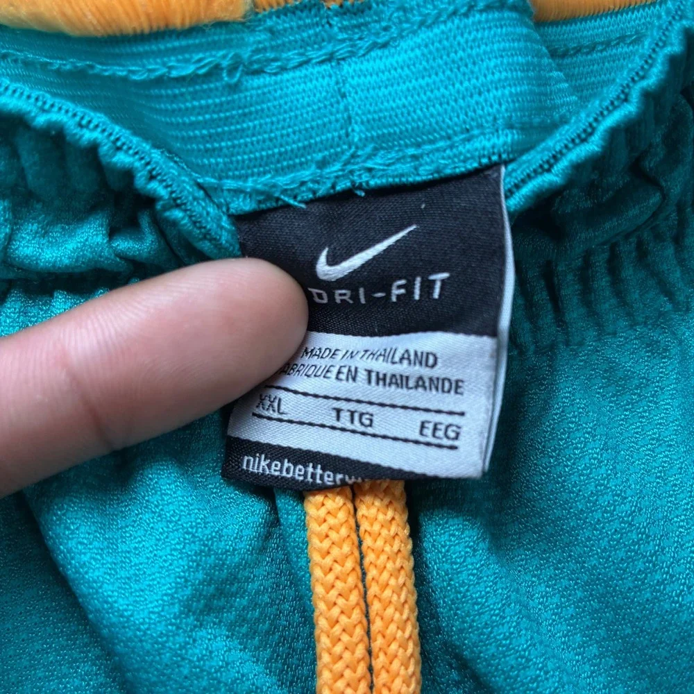 Nike Elite Basketball Shorts Men 2XL Teal Blue Baggy Drawstring Loose Y2K